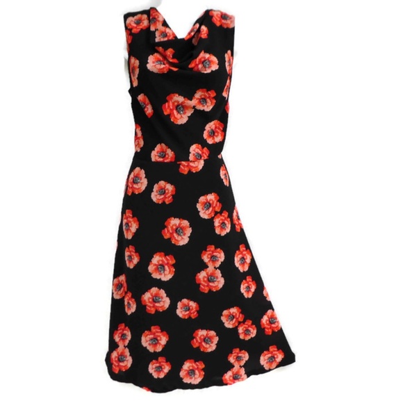 Talbots Dresses & Skirts - Talbots Dress Fit Flare Cowl Neck Sleeveless 12